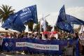 Young people at EGM Split 2026, flag parade